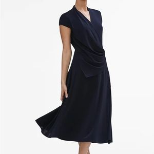 MM LaFleur Zulma Dress in Navy Blue